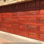 40 panel meranti wooden double garage door exterior