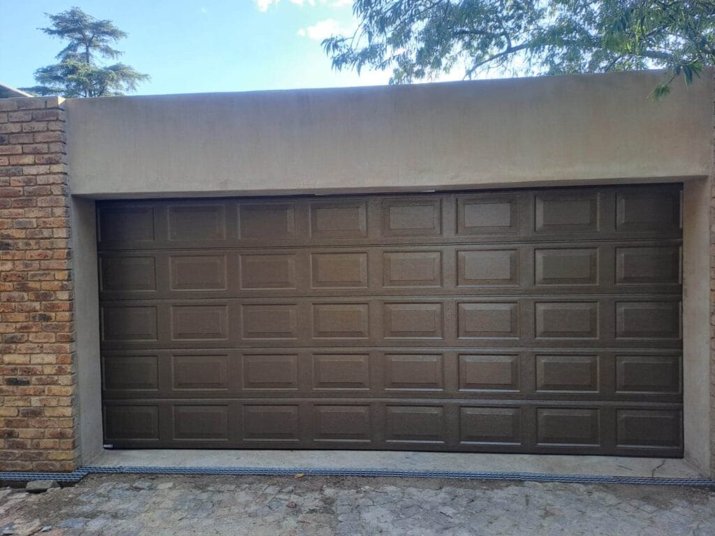 Aluzinc bronze garage door