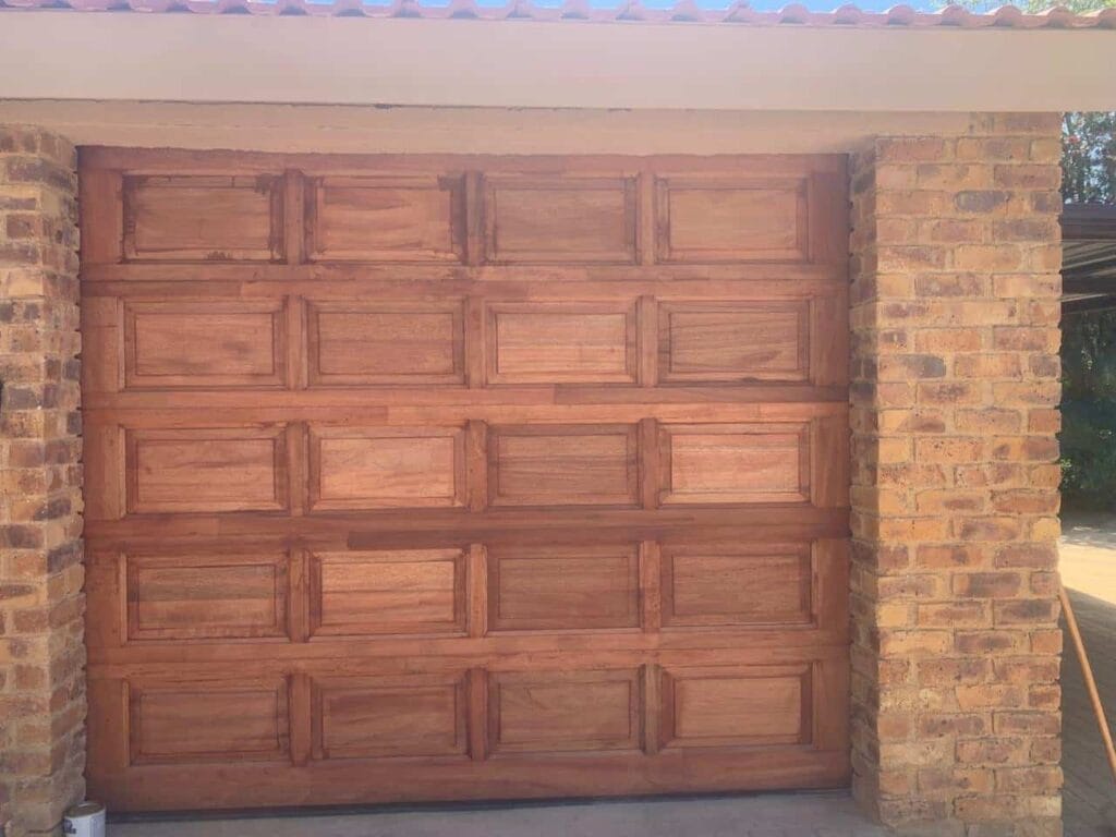 20 panel meranti garage door