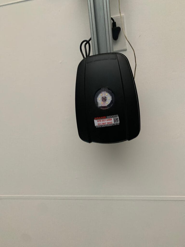 Centurion SD04 Smart black garage door opener with illuminated LED indicator